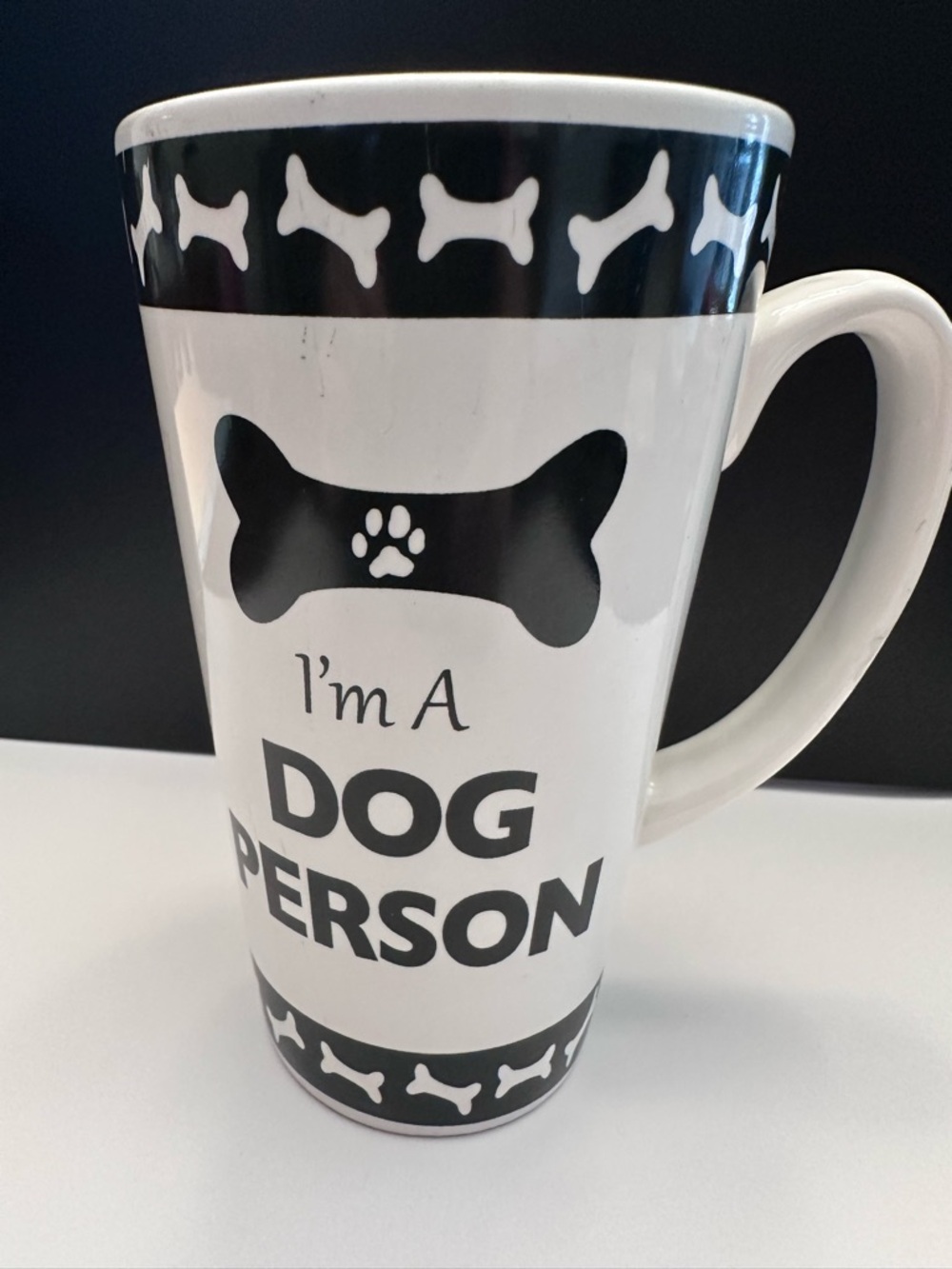 I’m A Dog Person Mug Black White Dog Lover Coffee Cup Gift